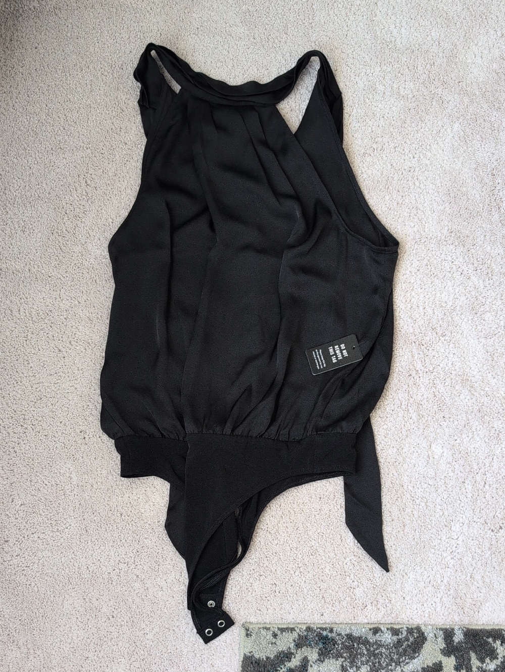 Express Black Halter Neck Bodysuit